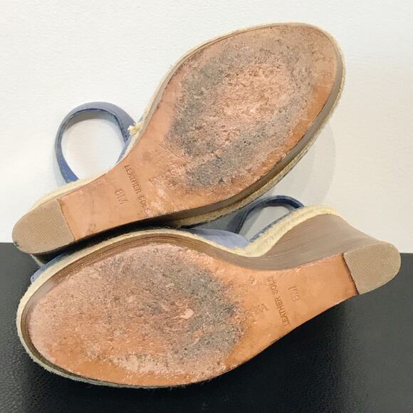 Mark James by Badgley Mischka Magnolia Wedge Platform Sandal Heels Suede Leather - Picture 14 of 16